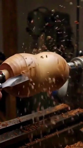Luxury Wooden Vase Woodturning | Satisfying High RPM Lathe in 4K