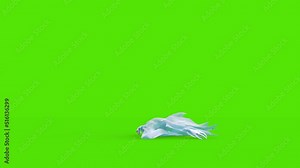 Scary Ghost Die Green Screen Horror Halloween Monster 3D Rendering Animation 4K