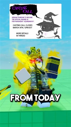 Azure Voice Acting Auditions 🟪⚔️ #roblox #forsaken #ytshorts