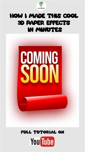 Madhav Corel | How I Made This Cool 3D Paper Effect In Corel Draw #coreldrawdesign #viral #trendingreels #photoshop #shortsvideo #coreldraw | Instagram