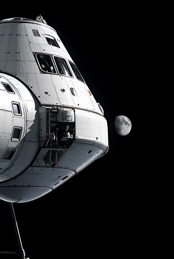 Artemis 2 Simulation 🚀 Orion in Deep Space #shorts
