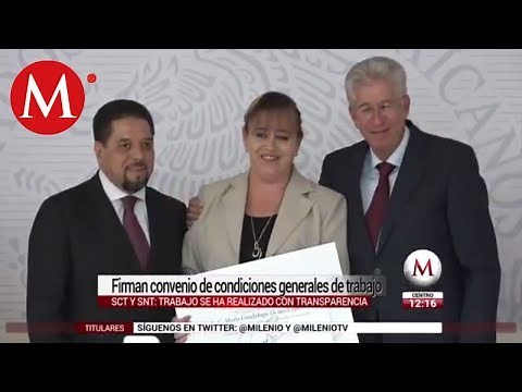 Firman Convenio de condiciones generales de trabajo