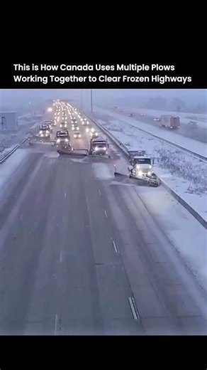 The Fact IO | This shows how Canadian highway crews clear roads during extreme winter conditions. Instead of using a single plow, multiple snowplows move... | Instagram