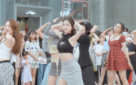 广州kpop人太牛了！DT天河城随舞 Facecam 横屏直拍 le sserafim IVE 4K60 DT随机舞蹈