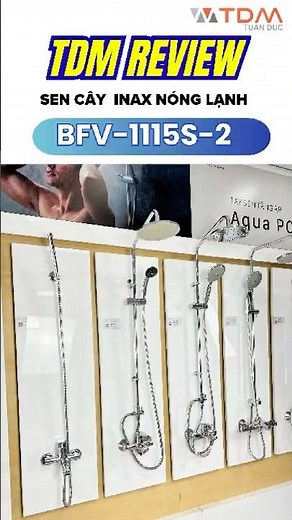 TDM.VN | Review of the INAX BFV-1115S-2 hot and cold brass shower faucet, latest 2025 model.