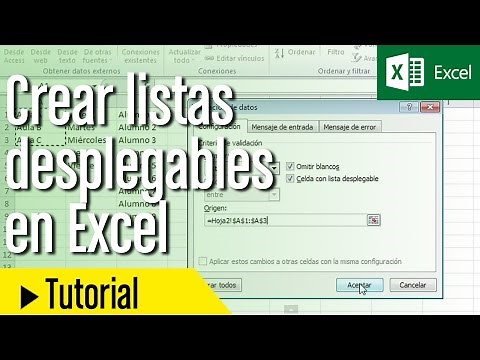 Tutorial Excel: Cómo crear y utilizar lista desplegables
