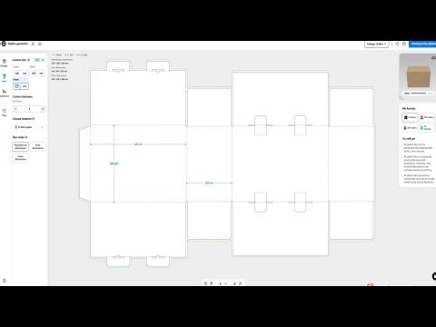 How do I create a custom carton box easily on Pacdora?