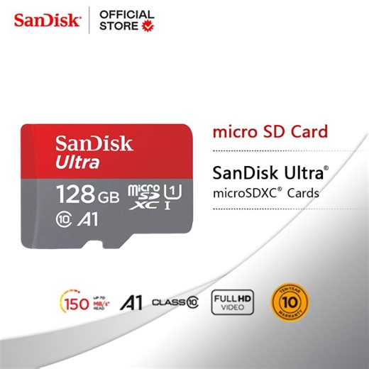 SanDisk Ultra /128GB / 256GB / 512GB / 1TB /2TB MicroSDXC MicroSD Card UHS-I Memory Card for Android Smartphone & Tablet | Lazada