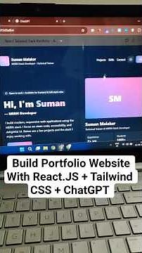 Build Portfolio Website Using React + Tailwind | Dark Mode #coding
