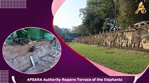 APSARA Authority Repairs Terrace of the Elephants #កមពុជា #Cambodia #សនតិភាពនៅកម្ពុជា #peaceofcambodia #CambodiaNews #Tourism #Asia #EACNews #Hunmanet #HotNews #SamdechHunSen #CPPដើម្បីប្រជាជនកម្ពុជា #fyp #AmaZing #BreakingNews #explore #happy #instagood #love #Music #new #OMG #photo #reelsinstagram #style #travel #usa #video #xgames #Youtube | EAC News