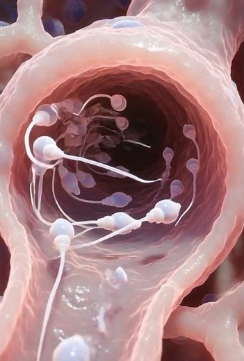 Microscopic Sperm Journey: How Sperm Move Through Seminiferous Tubules | 3D Animation.