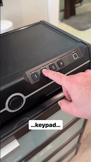 The Union Biometric Fingerprint Safe uses fingerprint detection for secure one-handed access.