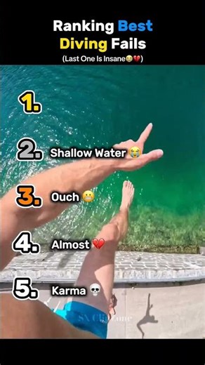 Ranking best diving Fails