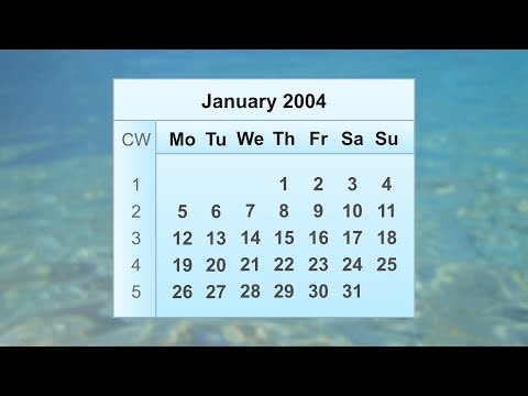 January 2004 Calendar