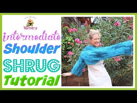 Shoulder Shrug - Intermediate Crochet Eyelash Yarn Shawl or Scarf | The Secret Yarnery
