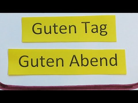 German from scratch. Basic phrases: greeting, farewell, gratitude.