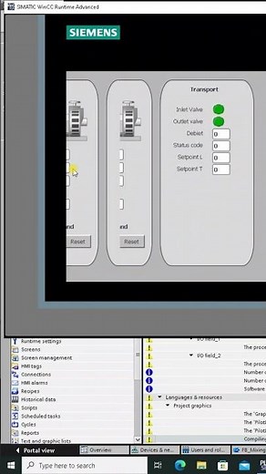 WinCC Unified Tutorial, Professional Motor & Valve Status Using Text Lists