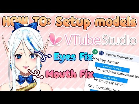 【HOW TO: Live2d】Vtube Studio tutorial - Fix weird eyes and mouth - YoshinoArt