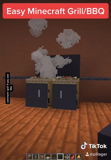 Easy Minecraft Grill Tutorial | Love Story Food Build
