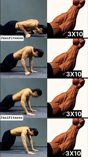 Push-Up Forearm Workout for Stronger Arms 💪 #pushups #forearmworkout