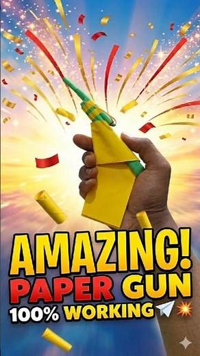 How to make a WORKING Paper Gun 🔫🔥 (Simple & Powerful)