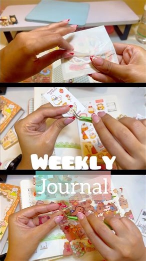 Weekly journal with me. #calming #journaling #findingmyself #peaceful #dailyroutine