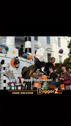 This was Halloween at the White House in 2016. The White House transformed into a place of fun, laughter, and community spirit. President and First Lady Obama welcomed children with smiles and candy, showing that leadership can be warm and human too. A night filled with joy, costumes, and unforgettable memories. What do you think Trump would do? Via @obamavisionary | Anonymous Works