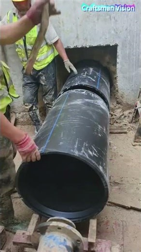 The trenchless construction technology for installing drainage pipelines using a pipe jacking machin