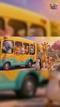 🚌 The Wheels on the Bus Go Round and Round 🎵 | Fun Nursery Rhyme for Kids | 3K Kidz