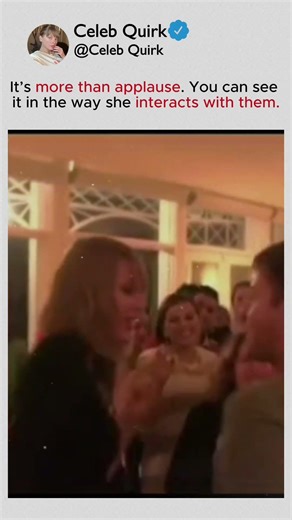 It’s more than applause. You can see it in the way she interacts with them #taylorswift #shorts