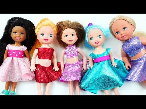 👚👗👕DIY | Barbie's Chelsea Doll no glue, no sew Clothes - simplekidscrafts - simplekidscrafts