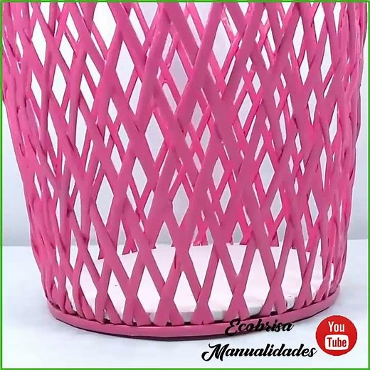 Como hacer CESTA - PAPELERA con Papel PERIÓDICO - (RECICLAJE) Ecobrisa