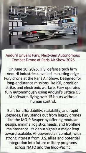 🚀 Anduril’s Fury Drone Debuts — The Future of Autonomous Air Combat Is Here!