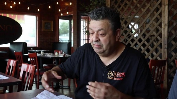 Fried pizza at Paulino's