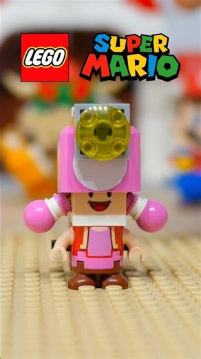 Captain Toadette MOC Lego Figure #lego #nintendo #captaintoad #toadette #legomario