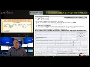 Can You Insure A Salvage Title?