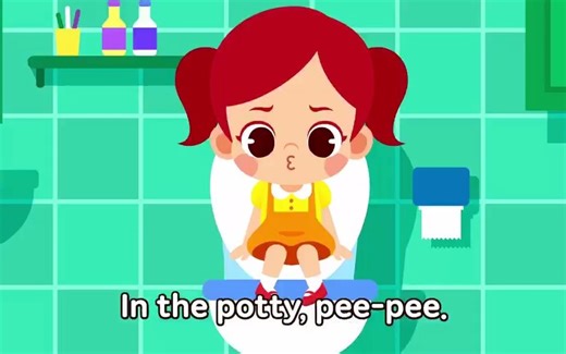 【英语启蒙儿歌】Go pee pee by myself