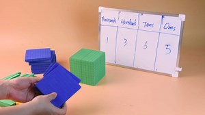 Foam Base Ten Set for Math 131 PCS Place Value Blocks,Counting Cubes for Kids Math,Base 10 Math Manipulatives for Early Counting Math Toy in School Home