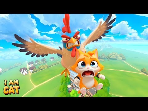 KICKING OUT The Angry Chicken But End-up FLYING!!!😭 - I Am Cat VR