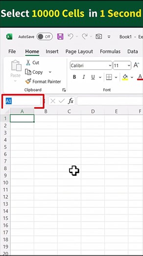 Select Cells Faster in Excel ⚡ (Shortcut You Must Know!)