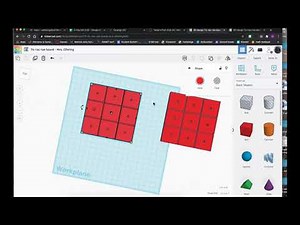 Tic-Tac-Toe Pieces in Tinkercad