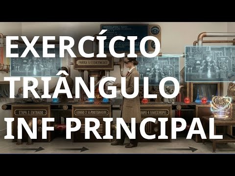 Curso Lógica Programação - Exercício Triângulo Inferior Diagonal Principal