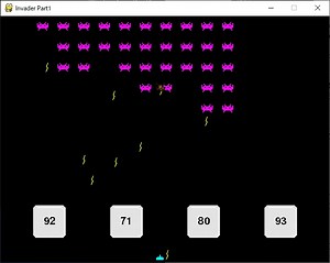 【AI   pygame】pygameで作るインベーダー風ゲーム 第1回 改造編その1（壁を作る） | フォームズのブログ