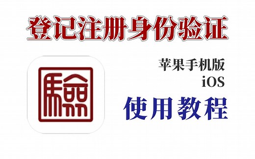 【iOS】“登记注册身份验证”苹果手机版使用教程