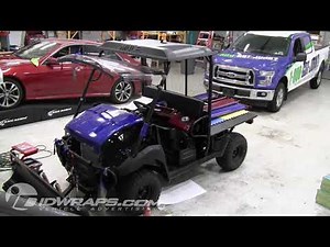 Kawasaki Mule UTV Vinyl Wrap- Clean Team Allentown PA Time Lapse