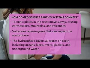 How Do GED Science Earth's Systems Connect? - Your GED Coach