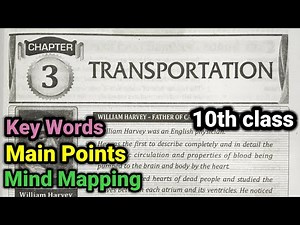 10th class | Biology | 3.Transportation lesson | Key Words | Mind Mapping |Main Point | 3rd lesson