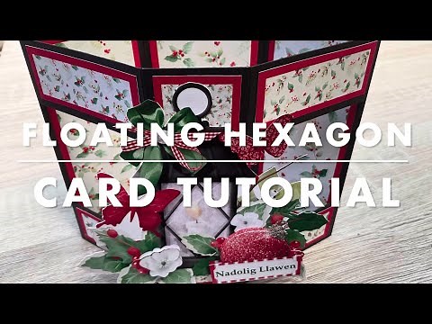 Hexagonal Floating Card Tutorial using @NitwitCollections