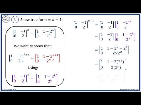 Proof by Induction with Powers of Matrices