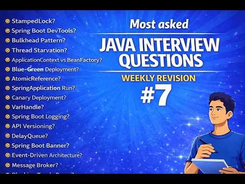 Most Asked Java Interview Questions | weekly revision 7 #java #javainterviewquestions #coding